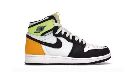 Jordan Retro 1 High White Black Volt University Gold