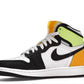 Jordan Retro 1 High White Black Volt University Gold