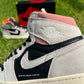 Jordan Retro 1 High Neutral Grey Hyper Crimson