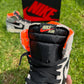 Jordan Retro 1 High Neutral Grey Hyper Crimson