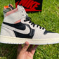 Jordan Retro 1 High Neutral Grey Hyper Crimson