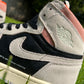 Jordan Retro 1 High Neutral Grey Hyper Crimson