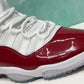 Jordan Retro 11 blanco con rojo