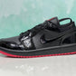 Jordan retro 1 low negro/rojo