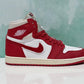 Jordan 1 rojo peluche