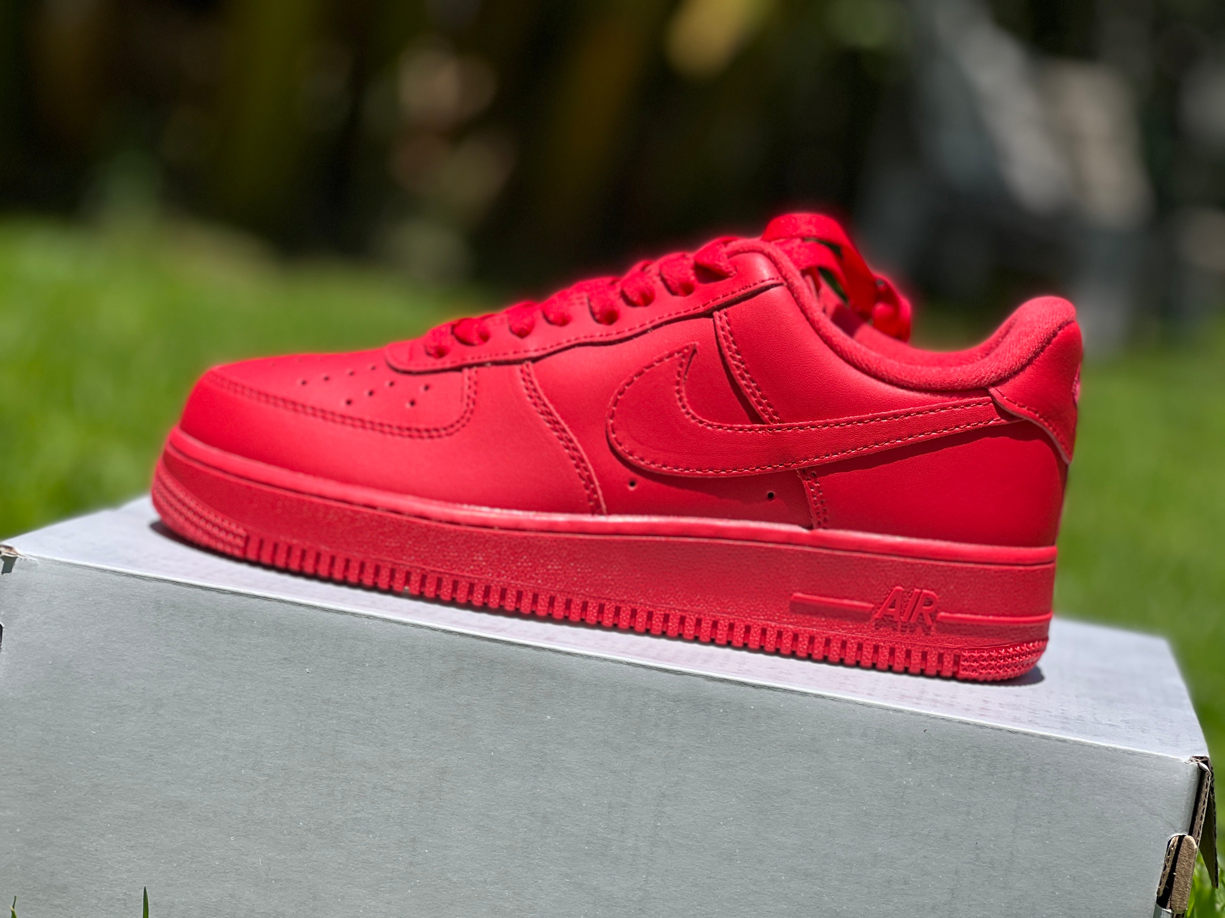 Nike Airforce 1 Rojo zapatitoverde