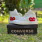 Converse Corazon Blanco Bota