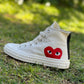 Converse Corazon Blanco Bota